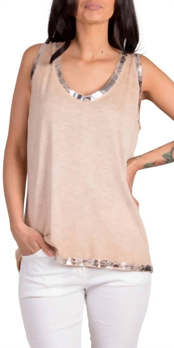 NEW GIGI MODA lunia tank in camel
